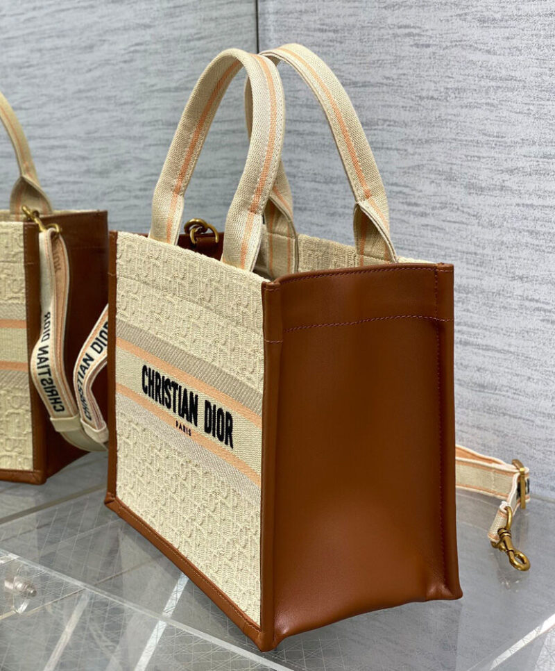 Christian Dior Small Dior Book Tote Apricot